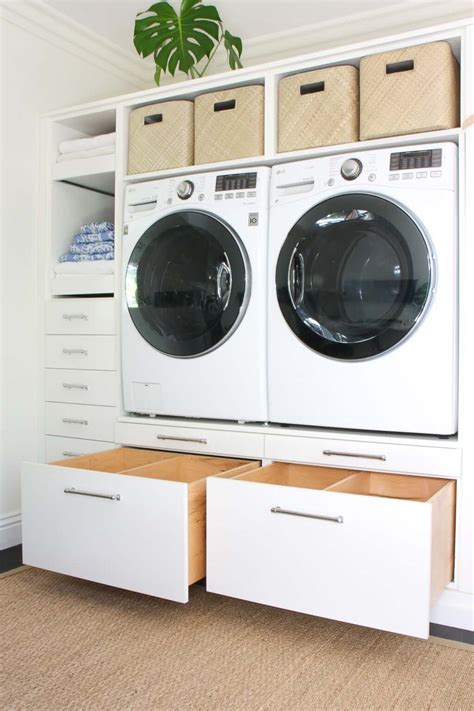 under washing machine storage